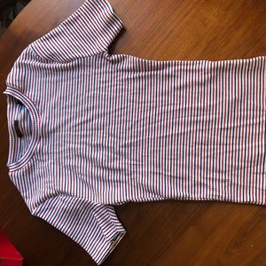 Scotch & soda short sleeve striped ribbed tee